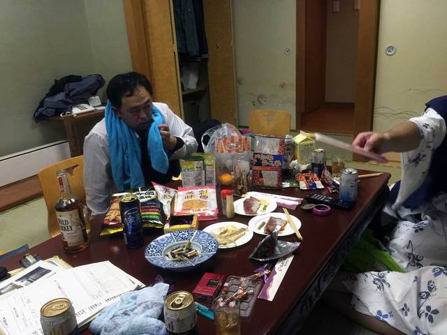 部屋で
